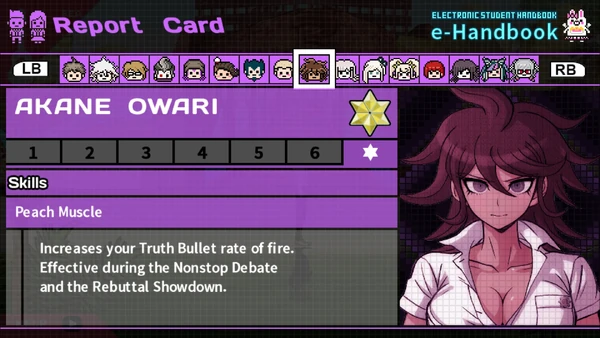 Akane Owari Report Card Skill