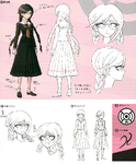 Toko Fukawa Danganronpa: Trigger Happy Havoc design sketches[2]