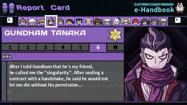 Gundham Tanaka's Report Card Page 6