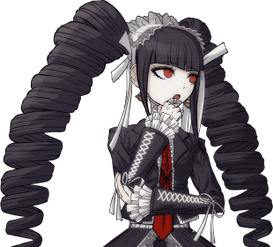 Danganronpa 1 Celestia Ludenberg Halfbody Sprite (PSP) (8)