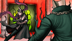 Danganronpa 2 CG - Nekomaru and Gundham face off