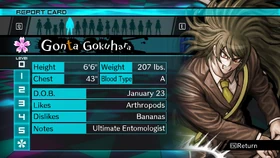 Gonta Gokuhara Report Card Page 0 (For Shuichi)