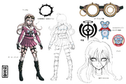 Miu Iruma design sketches