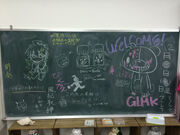 Danganronpa Hope's Peak Academy of Art Event Whiteboard