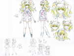 Danganronpa 3 - Character Profiles - Junko Enoshima (Sketches)