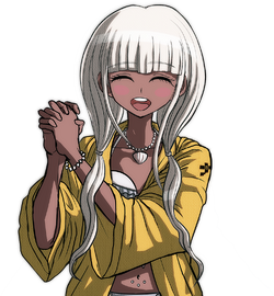 Angie Yonaga Sprite Gallery Danganronpa Wiki Fandom Angie can be unlocked by collecting her card from the card death machine. angie yonaga sprite gallery