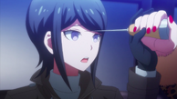 Despair Arc Episode 5 - Mukuro stopping Junko from stabbing her