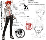 Danganronpa: Trigger Happy Havoc design sketches[1]