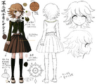 Danganronpa i Character Blueprint Profile Chihiro Fujisaki