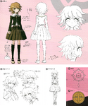 Danganronpa: Trigger Happy Havoc design sketches[2]