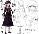 Danganronpa 1 Character Design Contour Toko Fukawa