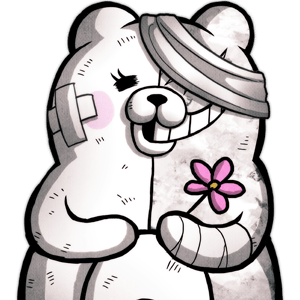 sirokuma Monokuma Hoodie - 400GSM Oversized Black and White Zip-Up