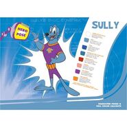 Color guide for Sully's body and uniform