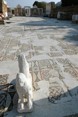 Sardis synagogue pavement