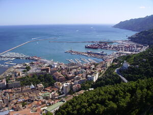 Salerno- Panorama da castello di Arechi II