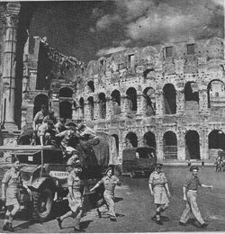 Jews soldiers a colleseum a roma 1944