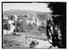 The earthquake of July 11, 1927. Damage to buildings in Nablus