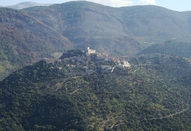 Sermoneta dall'alto