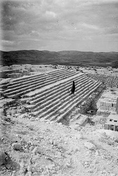 Samaria, stairway ascending to Roman temple