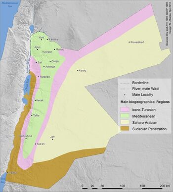 Map flora transjordan