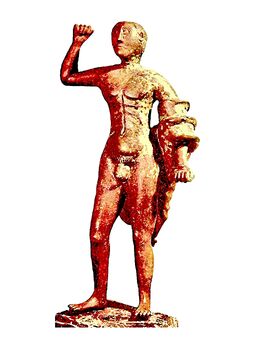 The so-called "Hercules of Posada" statuette. צילם: Shardan