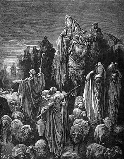 יעקב יורד מצרימה -תחריט גוסטב דורה  