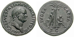 Sestertius - Vespasiano - Iudaea Capta-RIC 0424