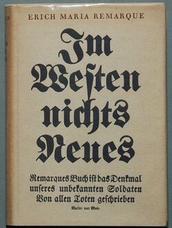 Remarque Im Westen nichts Neues 1929