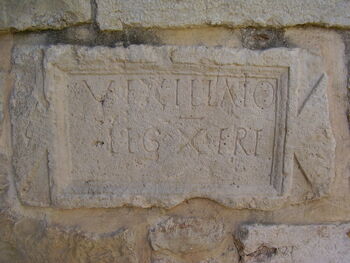 Inscription of the Roman Legion in the Crusader Church in Abu Ghosh