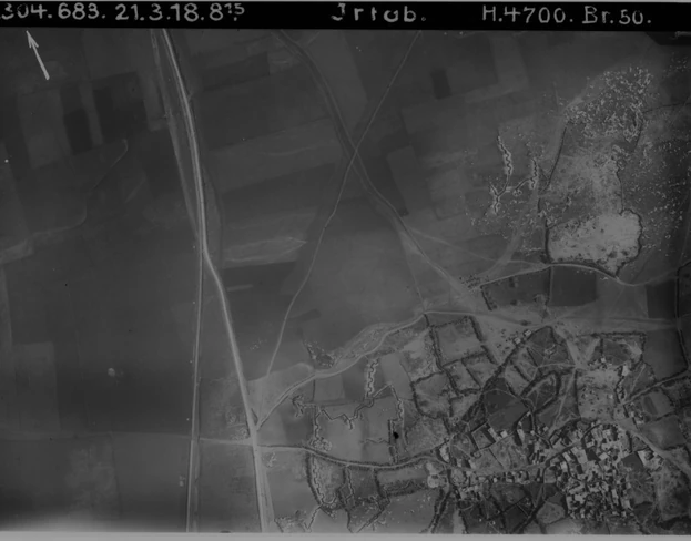 הכפר הערבי אירתח - דרומית מטול כרם -עניין לראות את הדרך - היום כביש 444 -ומסילת הברזל - בקו ישר יחסית - אחרי הנסיגה התורכית ? - 21 במרץ 1918