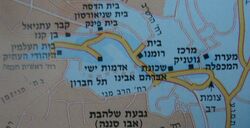 Map of hevron jews