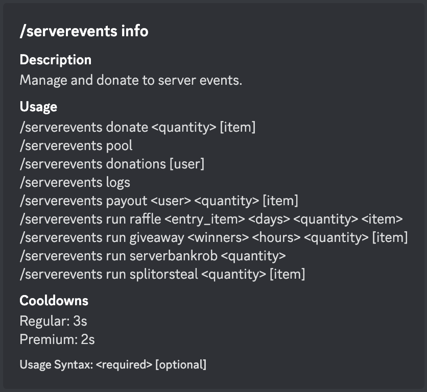 Server Events, Dank Memer Wiki