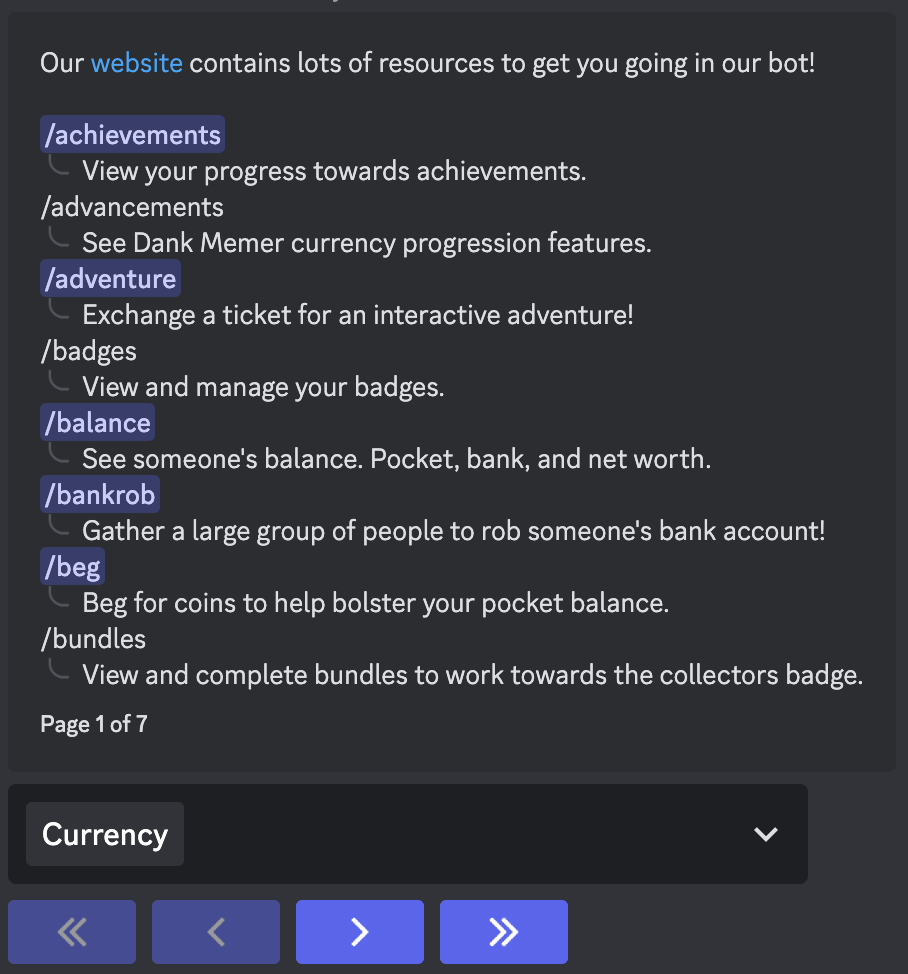 Dank Memer Discord Bot Commands