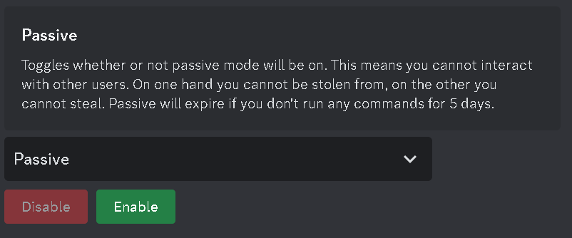 Settings/Passive Mode | Dank Memer Wiki | Fandom