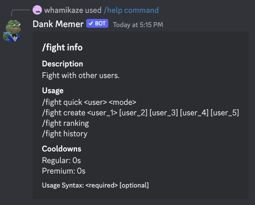 Dank Memer Profile History & Graphs