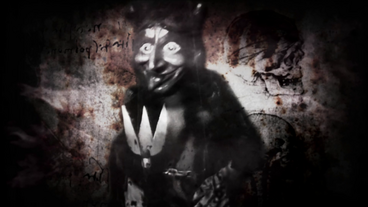 A devilish figure.