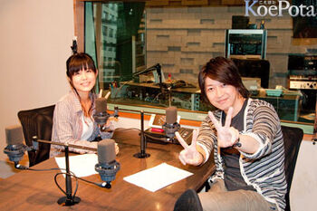 Interview after the recording of the DJCD (Credit: KoePota).
