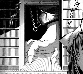 The arm of the guardian, as seen in the manga.