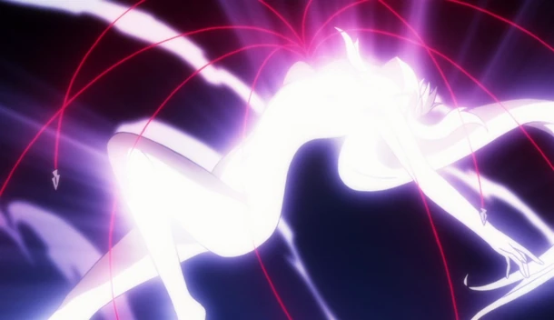 Flamberge is released from her straitjacket.