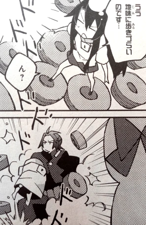 Hal carries Flamberge during the race.