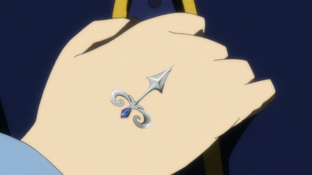 The mark on Hal's hand, as seen in the anime.