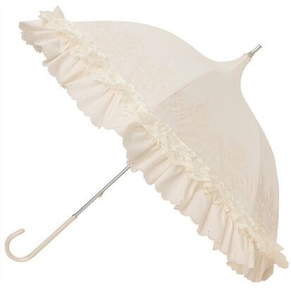 White umbrella.