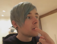 DanTDM with turquoise hair