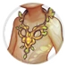 Elven Yellow Gem Necklace thumbnail.