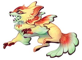 Fanged Koihound evolution image.