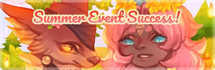 Summer Festivities banner featuring Lilia and Fantasia and the text reading 'Summer Festivities Success.'