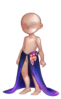 Not a Wizard Cosmic Robe Drapings fullbody preview.