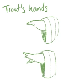 Image of a sprout's hand, which looks like a vine tendril. In the second pane, it has split into three parts at the end, similar to fingers.