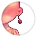 Clione's Scarlet Shell Earring thumbnail.