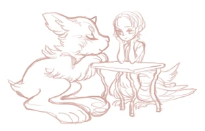 Concept art of Lief and Pellier